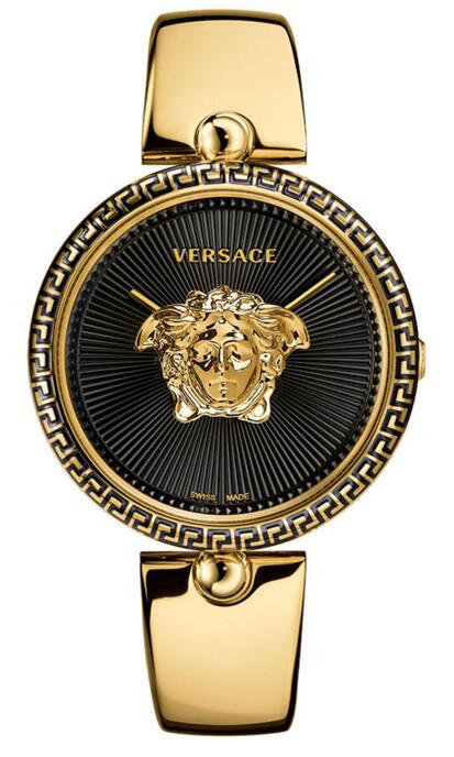 Review Replica Versace Palazzo Empire VCO100017 Gold-plated stainless steel watch